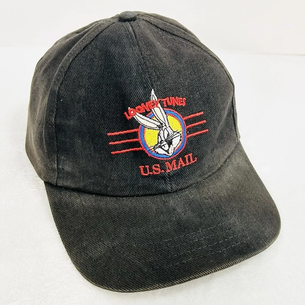 Looney Tunes U.S. Mail Bugs Bunny Vintage Made in‎ USA Hat Cap Adjustable Snap